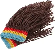[HORIALENCE] Wool Beanie Reggae Wig Cap Men's Hat Women's Fashion Headwear Cool Warm Beanies for Outdoor Coffee