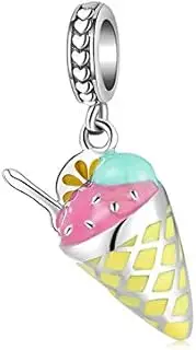 [LES FOLIES DI PAOLA GRIECO] 925 Sterling Silver Charm - Les Folies Fits Pandora Sterling Silver Cubic Zirconia, Sterling Silver, Cubic Zirconia