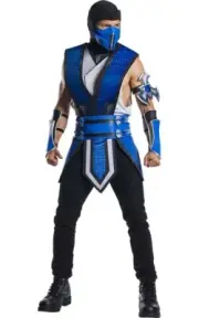 LICENSED SUB-ZERO MORTAL KOMBAT 11 ADULT MENS 1990S VIDEO GAME HALLOWEEN COSTUME