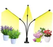 Grow Light Plant Lights for Indoor Plants, Full Spectrum Plant 3 Goosenecks