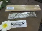Bamboo Straws 25cm L- Reusable x 5 pack + Bonus Straw Cleaner