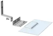 Magerack Tile Hook Bracket w/ Flashing for Solar Panel PV Module Mounting 10