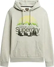 [Superdry] Men's Cl Outdoors Graphic Hood Sweatshirt