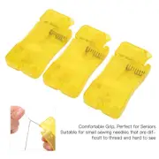 3PCS Automatic Needle Threader Comfortable Grip Plastic Needle Threader For LLI