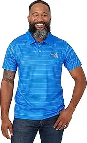 FOCO Men's NBA Team Logo Polo Short Sleeve Polyester Shirt