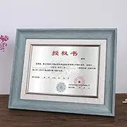 Photo Frame A4/B4/A3 Frame For Photo,Picture Frames For Certificate,Document Or Diploma,Frame Photo Display Stand-Green grey||B4(25.7 × 36.4cm)