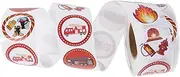 Stickers Roll Firefighter Car Stickers for Boys and Girls Fire Engine Vehicle Labels for Boy Girl's Playtime
