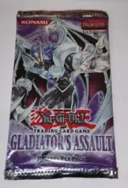 YUGIOH Trading Card GLADIATOR'S ASSAULT 1st Edition Booster Pack
