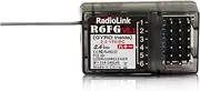 Radiolink R6FG 6 Channels 2.4GHz RC Receiver with Gyro, Ground Long Range Control RX for Vehicle Drifting/Crawler/Truck/Boat Works with Surface Radio Controller RC4GS/RC6GS/RC4GS V2/RC6GS V2/T8FB