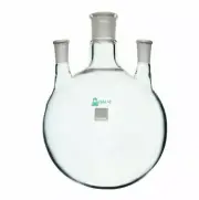 USA Lab Equipment 5L Round Bottom Receiving Flask - 3 neck 2 - 24/40 and 34/4...