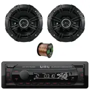 Infinity Alpha 100 Bluetooth FM Radio Receiver, 2x 5.25" 200W Car Speakers, Wire