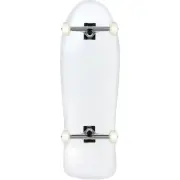 Moose Skateboards Old School 10" x 30" White Blank Skateboard Complete