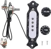 Mikinona Black White Pickup 4 String Soundhole Pickup Volume Tone Control Knob Gmb333 Random Color
