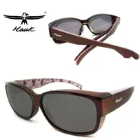 在飛比找PChome24h購物優惠-HAWK 台灣精品 專業偏光套鏡 偏光太陽眼鏡 護眼防曬 H