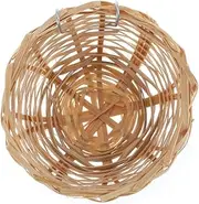 SEWOART 6pcs Bamboo Birds Nest Handmade Hanging House for Parrots Natural Durable Sleeping Bed with Hooks Comfortable Bird Home for Canaries Larks