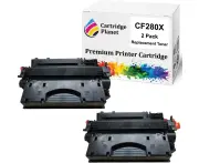 2 Pack Compatible Toner Cartridge Replacement for HP CF280X 80X (6,800 Pages) for HP Laserjet Pro 400 M401d 400 M401dn 400 M401dne 400 M401dw 400 M401n