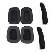 Mesh/Leather Earcups Headset Head Beam Replacement For Logitech G933 G633