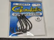 1 Pack Gamakatsu Octopus Circle 4X STRONG Hooks 4/0 #209414 6 Pack FREE SHIPPING