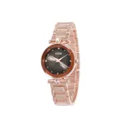 21cm 81004# Shiny Steel Band Watch High-end Fashion Waterproof Watch Simple and Versatile Ladies Watch