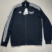 Adidas Track Jacket Climalite Women’s Black Full Zip Medium Pockets