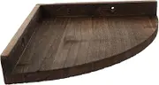 jojofuny Rustic Style Floating Shelf Corner Wall Mounted Storage for Living Room Compact Display Shelf for Family Photos Antiques and Decor Easy to Install and Clean