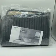 Absorbent Soft Memory Foam Bathroom Rug Mat Bathmat 17” X 24” Dark Grey