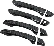 SSRAY Car Door Handle Cover Trim Sticker,Fit For Citroen, DS7 Crossback 2018-2021 Carbon Fiber Chrome Styling Auto Accessories car Door Handle Decorative Trim(Carbon fiber)