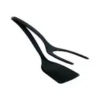 2 In 1 High Qualtiy Pliers Handle & Flip Spatula Tongs Clamp Pancake Fried Egg Z