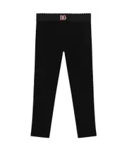 logo-waistband leggings 12,6Y,14Y,12Y,8,12 black