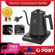 1200W Electric Gooseneck Kettle Coffee Tea Pour Over LCD Screen Temp Control AU