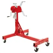 SUNEX TOOLS Foldable Engine Stand 1/2-Ton Adjustable, Fully Welded Seams, Wheels