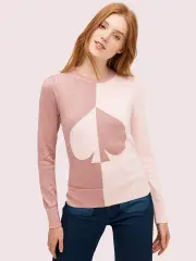 spade colorblock sweater