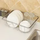 Adjustable Over Sink Dish Drying Rack Stainless Steel Kitchen Rustproof Rack