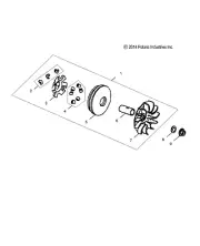 Polaris Plate, Sheave, Genuine OEM Part 0454464, Qty 1