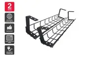 Ergolux Cable Management Tray (Medium, 2 Pack)