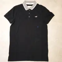 在飛比找蝦皮購物優惠-Hollister 短袖 網眼POLO衫 男版XS 黑 正品