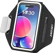 Phone Armband Holder for Running 3D Design Cell Phone Armband with Zipper Pocket for Earbuds Car Keys,Water Resistant Sport Arm Band for iPhone 14 13 12 11 Pro Max Fit Up to 6.9''
