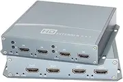 4Ch HDMI Fiber Extender 1080P 60Hz HDMI Optical Transceiver Converter HD Video Mono Mode 20 km LC