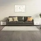 vidaXL Coffee Tables with Metal Legs 2 pcs High Gloss White 50x50x40 cm HEE