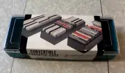 NOS Vintage Soho Convertible Cassette Case Tote Holds 15 Tapes Plastic #C-1524