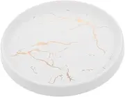 Healeved Elegant Marble Jewelry Dish Ceramic Trinket Tray Ring Holder for Home Office