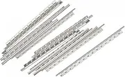 uxcell Ukulele Fret Wire Fretboard 12 Fret 1.8mm Silver Tone for Fingerboard Replacement, Pack of 12