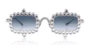Anna-Karin Karlsson CRYSTAL MIRAGE White Gold Men's Sunglasses Silver Size 56