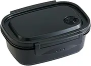 Skater XPM4 Easy Lightweight Lunch Box, Medium, Microwave Compatible, 19.7 fl oz (550 ml), Black, Sealed Container, Storage Container