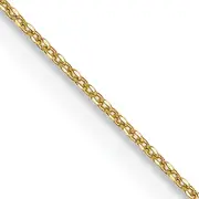 14 Inch 10K .6mm D/C Round Open Link Cable Chain