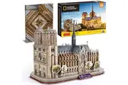 CubicFun 3D Puzzles for Kids Ages 8-10 - Notre Dame de Paris Gifts for 10 Year Old Girl Boy - Art STEM Projects for Kids Ages 8-12 - Classroom Desk Decorations, 128 Pieces