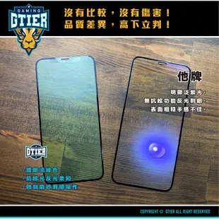 GTIER 電競抗藍光滿版玻璃保護貼 iphone X SGS檢測認證 贈螢幕增豔清潔噴霧 電競貼 電競膜 傳說對決