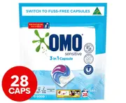 4 x OMO Sensitive 3-in-1 Capsules 28pk