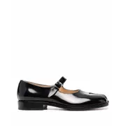 [Maison Margiela] Maison Margiela Tabi Leather Mary-Jane Shoes 37 IT BLACK