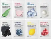 [Pack of 8] EUNYUL Purity Facial Sheet Mask Pack (8 types) Korean Skincare Hydrating & Nourishing & Natural Ingredients for All Skin Type